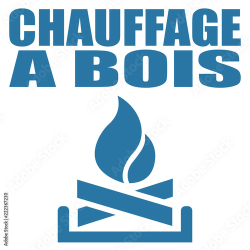 Logo chauffage à bois.
