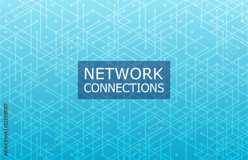 Global network connection. Abstract technology background. Geometric pattern. Vector illustration