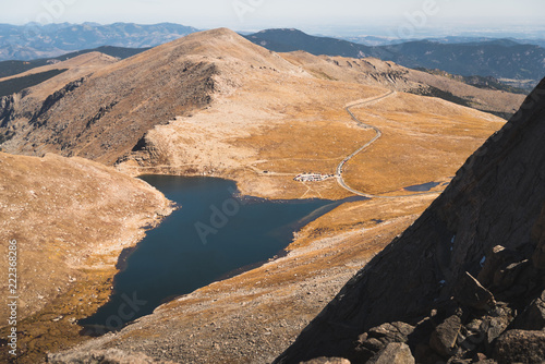 Landscape view of the lake at the base of Mount Evans in Colorado.  © Rosemary