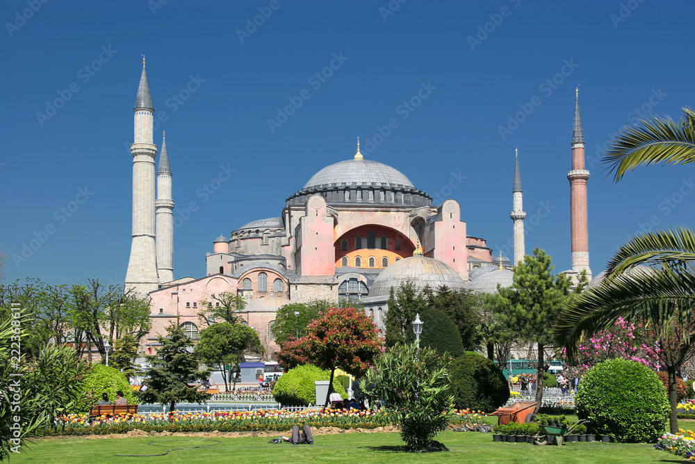 Naklejka premium Temple of St. Sophia in Istanbul