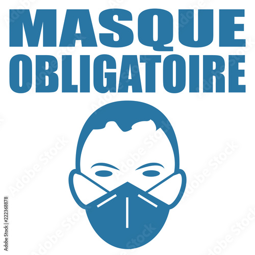 Logo port du masque obligatoire.