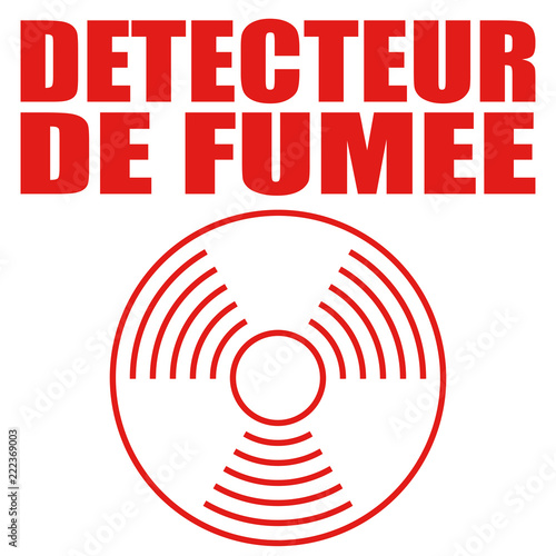 Logo détecteur de fumée.