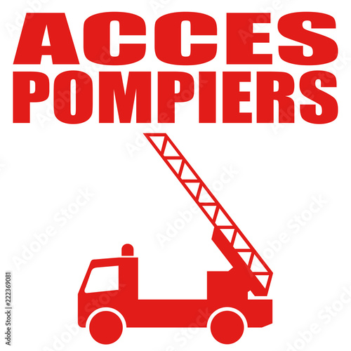 Logo accès pompiers.
