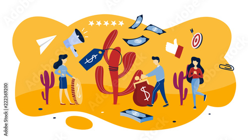 Price concept illustration