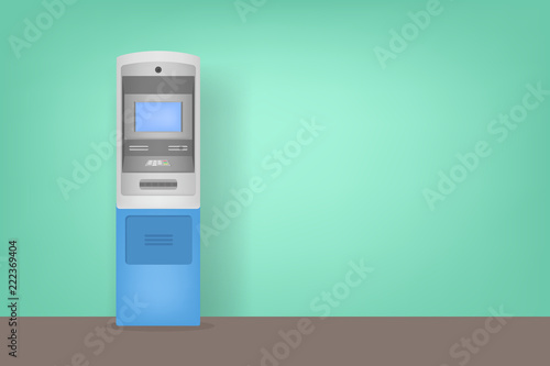 ATM or Automated teller machine at the wall