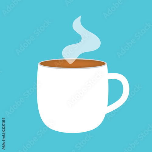 hot coffee cup icon- vector illustration