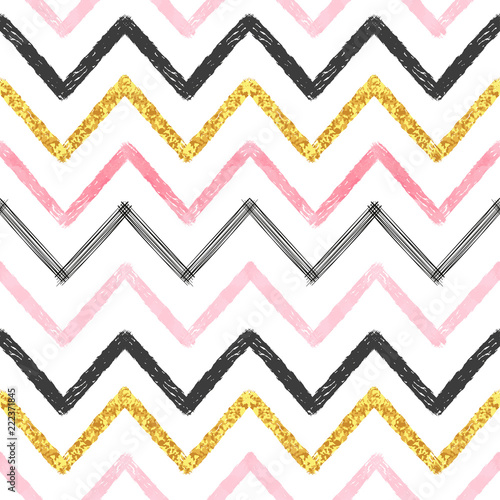 Seamless chevron pattern. H...