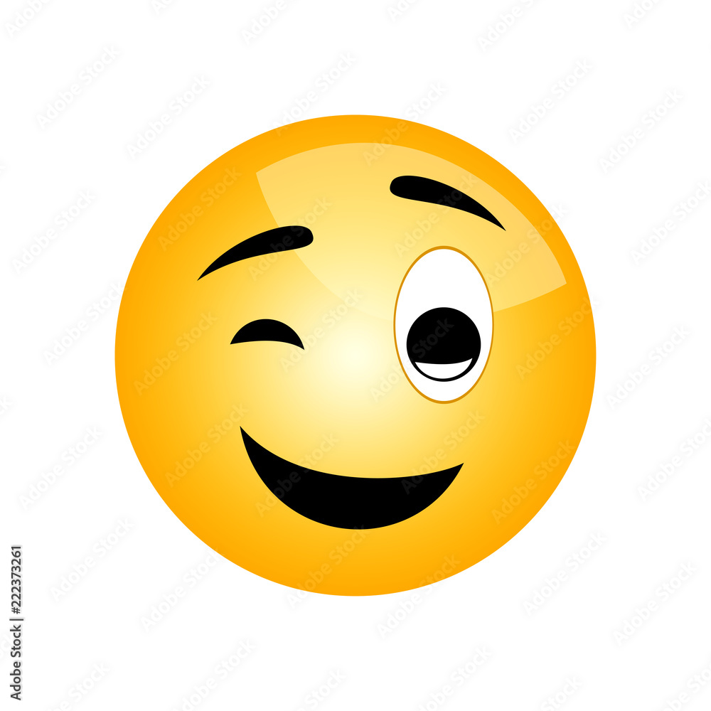 Fototapeta premium Smile icon. Emotion smile. Vector Illustration