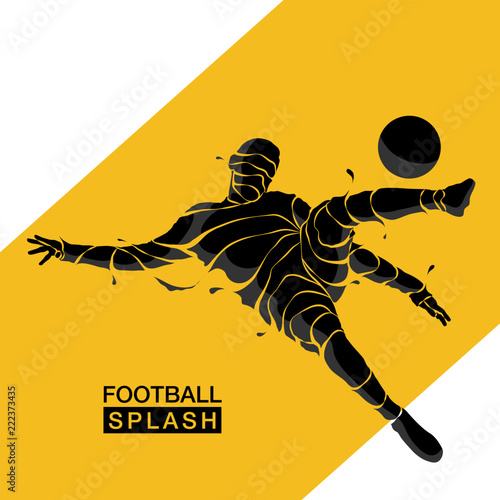 football soccer splash silhouette