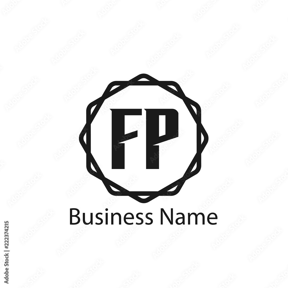 Initial Letter FP Logo Template Design Initial Letter FP Logo Template Design