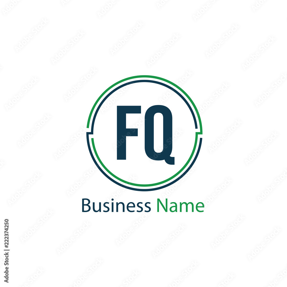 Initial Letter FQ Logo Template Design Initial Letter FQ Logo Template Design