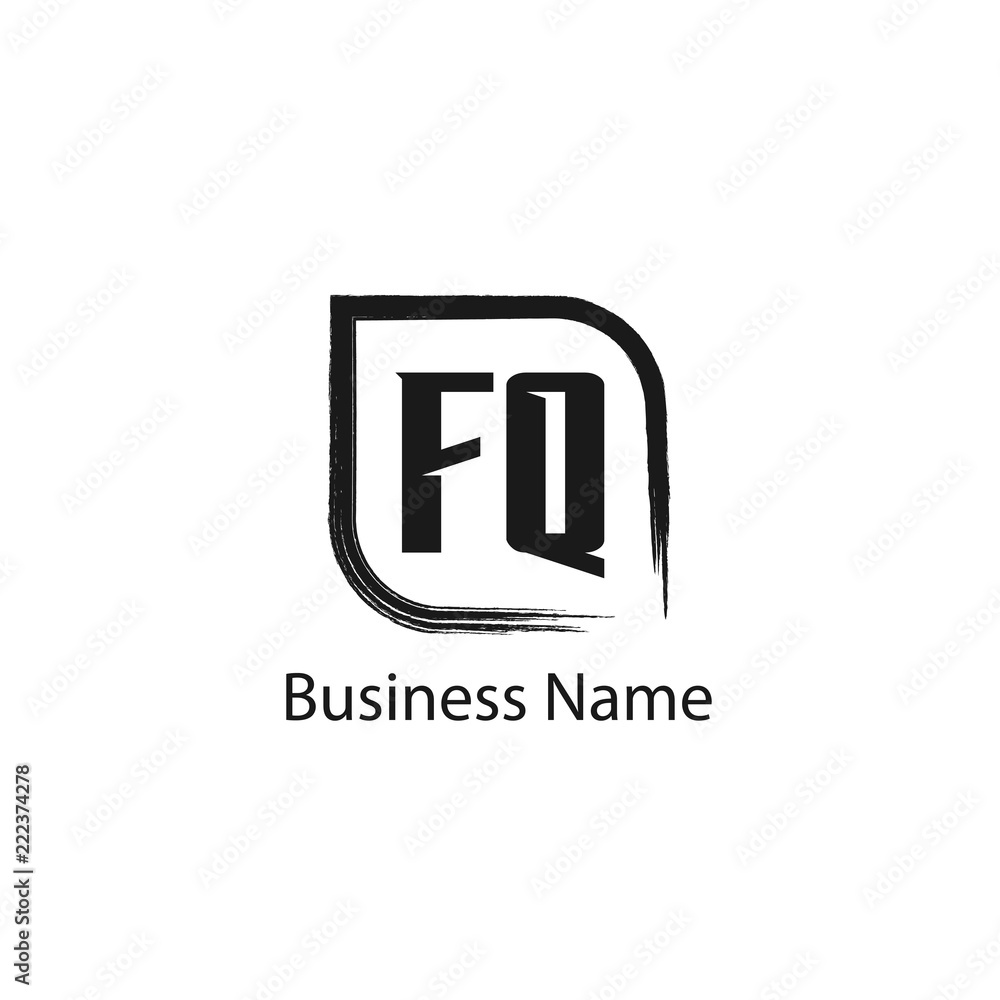 Initial Letter FQ Logo Template Design Initial Letter FQ Logo Template Design