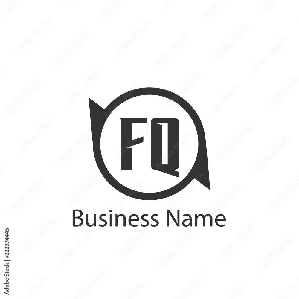 Initial Letter FQ Logo Template Design Initial Letter FQ Logo Template Design