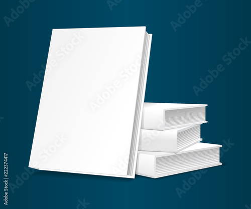 a set of four books pattern on a dark background
