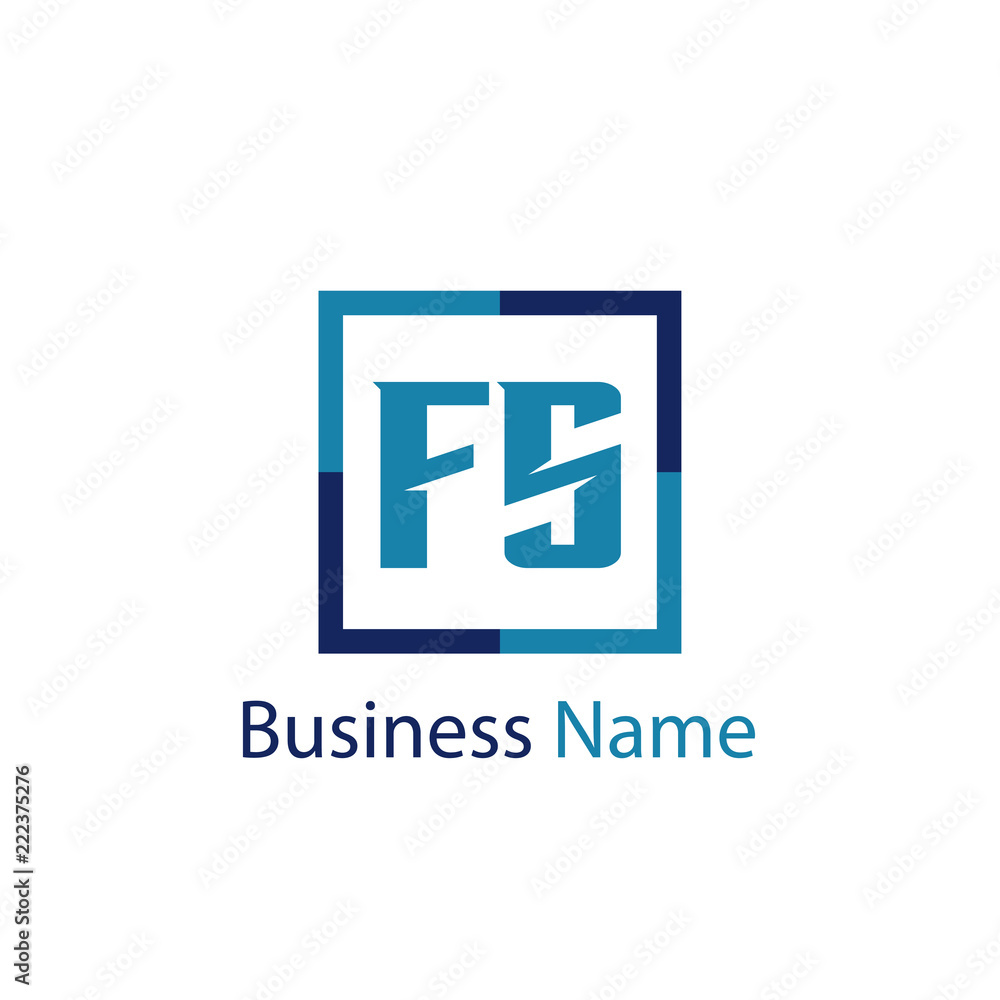 Obraz premium Initial Letter FS Logo Template Design