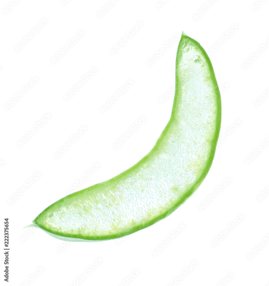 Aloe vera slice on white background Aloe vera slice on white background