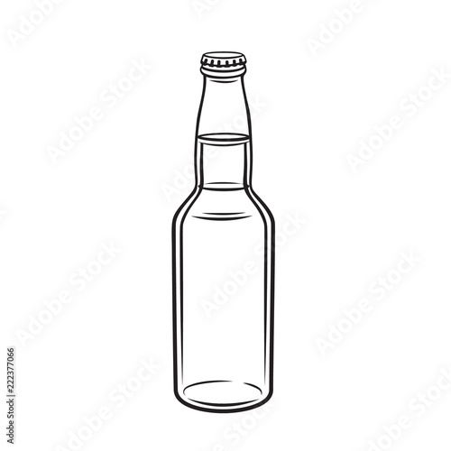 Glass drink bottle.
