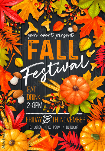 Seasonal autumn banner