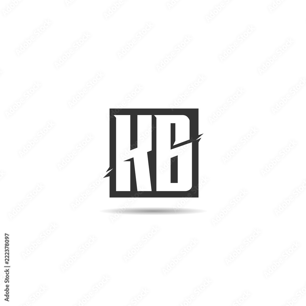 Initial Letter KB Logo Template Design Initial Letter KB Logo Template Design