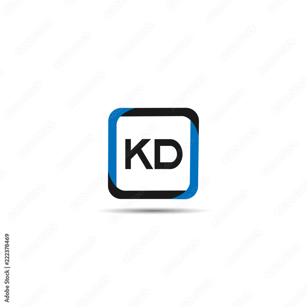 Initial Letter KD Logo Template Design Initial Letter KD Logo Template Design