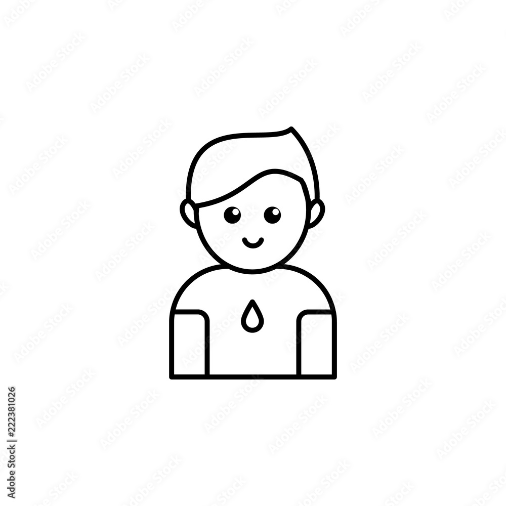 Donor man icon. Element of blood donation icon for mobile concept and web apps. Thin line Donor man icon can be used for web and mobile Donor man icon. Element of blood donation icon for mobile concept and web apps. Thin line Donor man icon can be used for web and mobile