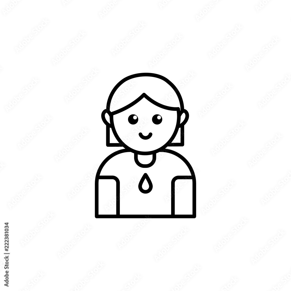 Donor woman icon. Element of blood donation icon for mobile concept and web apps. Thin line Donor woman icon can be used for web and mobile Donor woman icon. Element of blood donation icon for mobile concept and web apps. Thin line Donor woman icon can be used for web and mobile