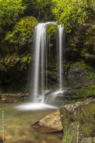 Grotto Falls Waterfall