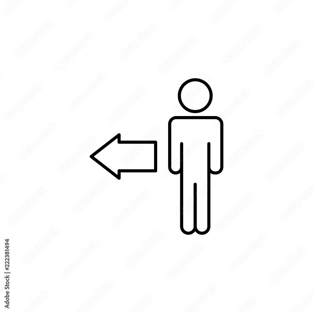 user arrow to left icon. Element of online and web for mobile concept and web apps icon. Thin line icon for website design and development, app development. Premium icon user arrow to left icon. Element of online and web for mobile concept and web apps icon. Thin line icon for website design and development, app development. Premium icon