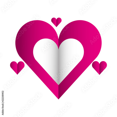 hearts love valentines card