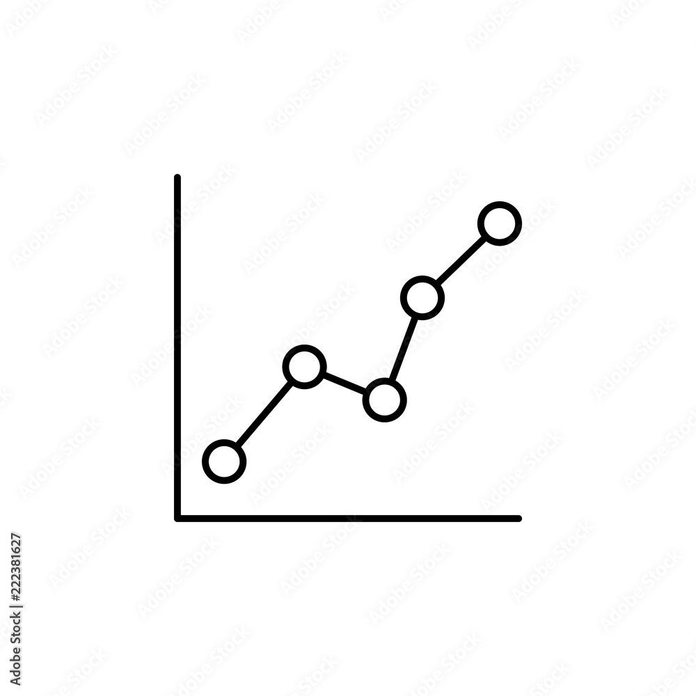 line statistics icon. Element of online and web for mobile concept and web apps icon. Thin line icon for website design and development, app development. Premium icon line statistics icon. Element of online and web for mobile concept and web apps icon. Thin line icon for website design and development, app development. Premium icon