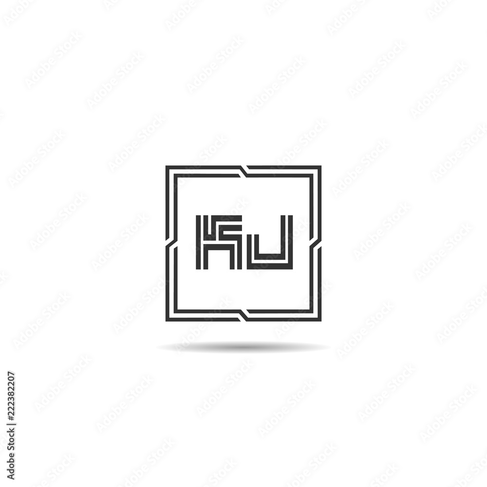 Initial Letter KJ Logo Template Design