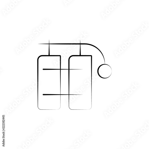 diving air tanks icon. Element of anti aging icon for mobile concept and web apps. Doodle style diving air tanks icon can be used for web and mobile