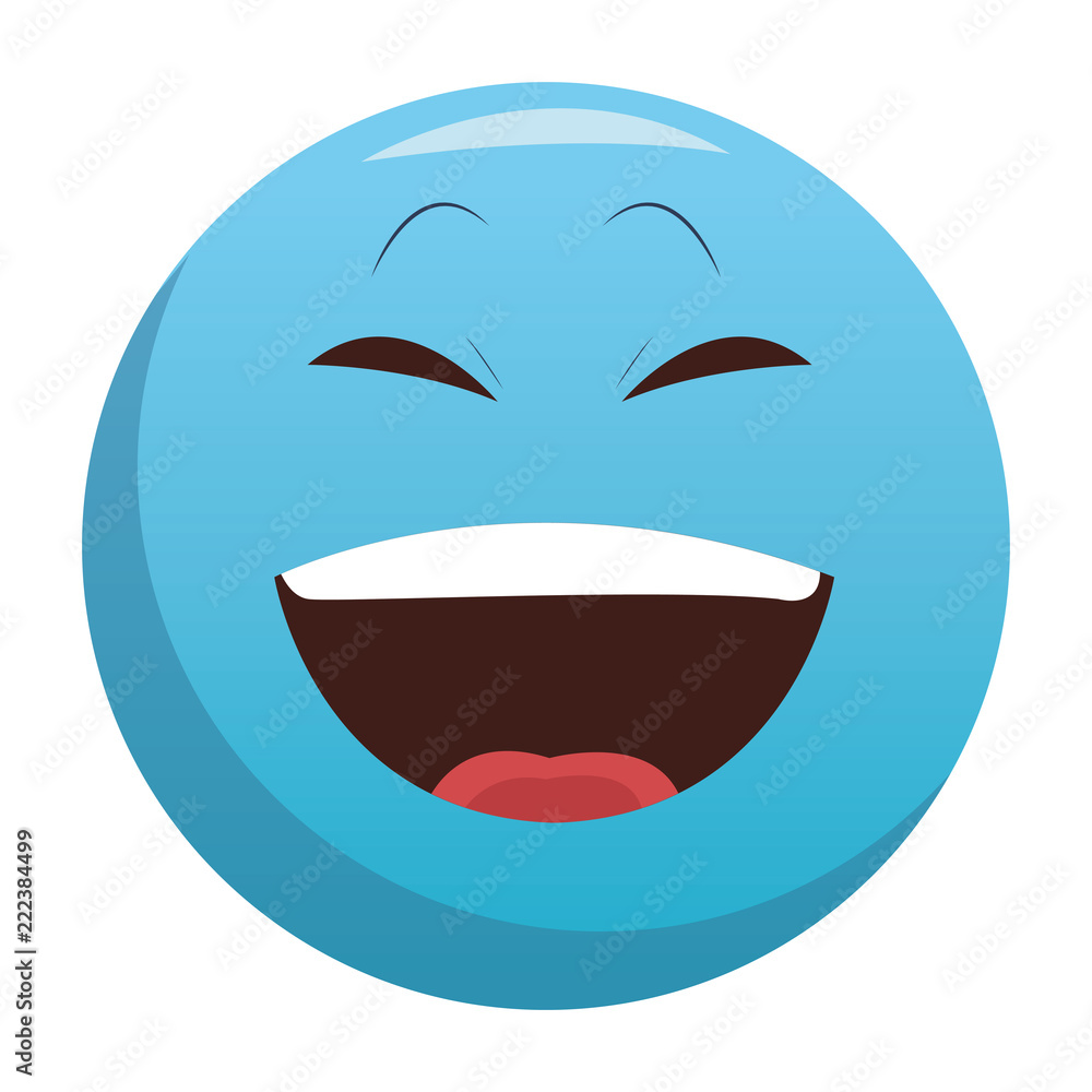 Obraz premium Laugh chat emoticon