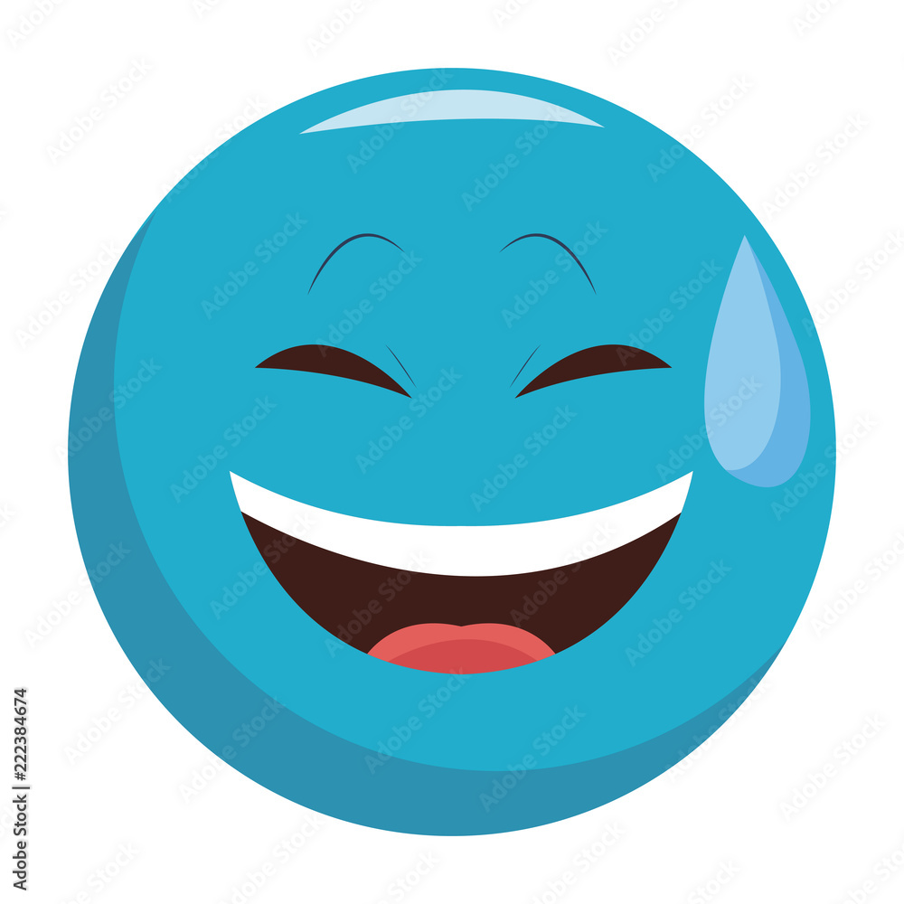 Smiling chat emoticon Smiling chat emoticon