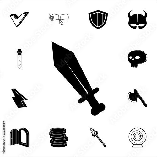 sign in the game weapon icon. Game icons universal set for web and mobile