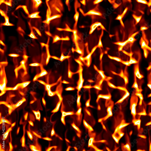 Blaze fire flame texture background. High-resolution seamless polygonal round geometry cell grid mesh texture