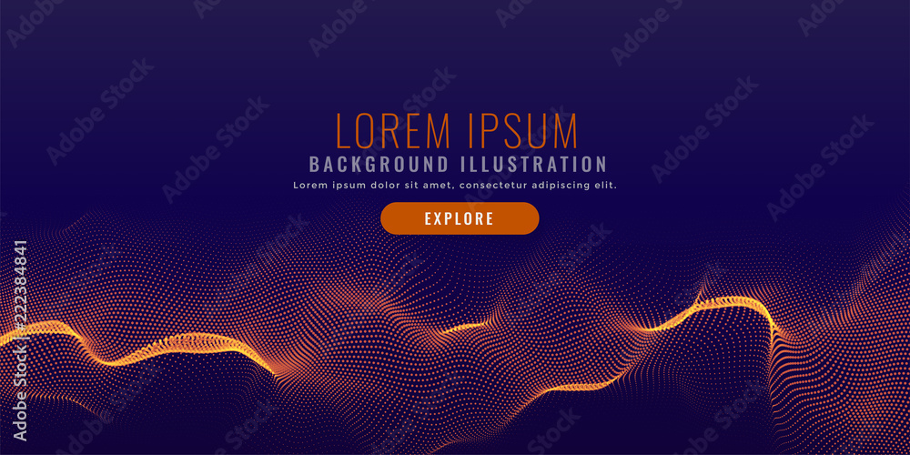 abstract glowing dots mesh background