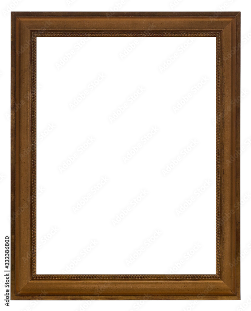 An isolated wooden frame for photos and art An isolated wooden frame for photos and art