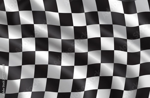 Vector rally or car races flag