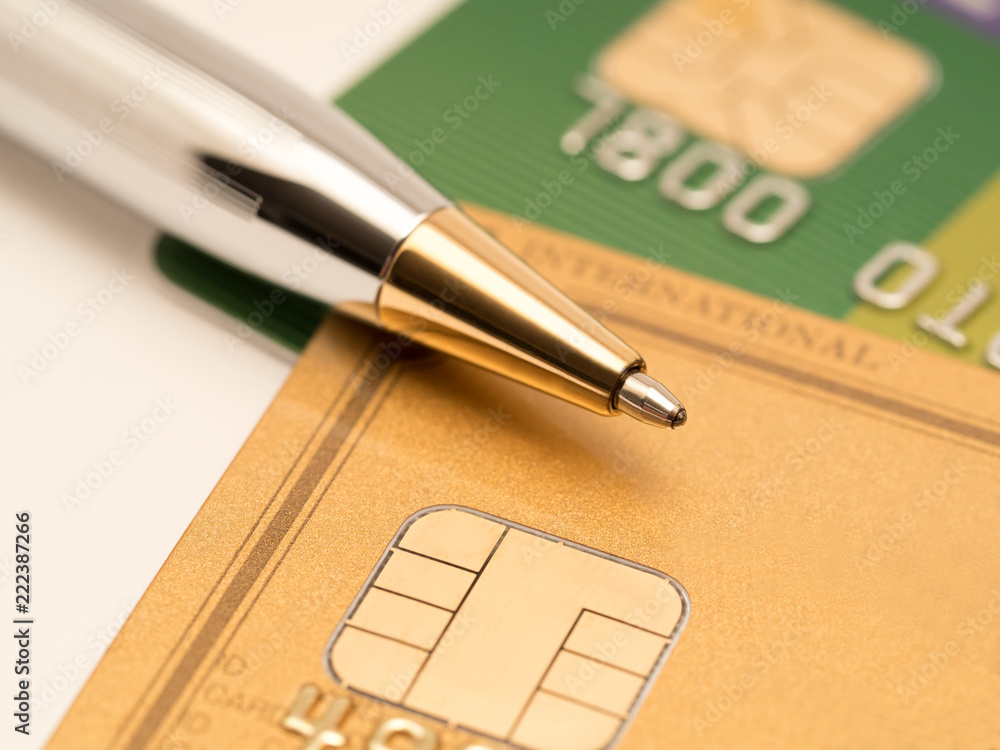 クレジットカードとボールペン Stock Photo Adobe Stock クレジットカードとボールペン Stock Photo Adobe Stock