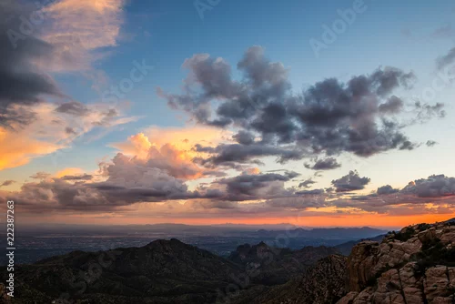 Obraz Tucson Arizona o zachodzie słońca