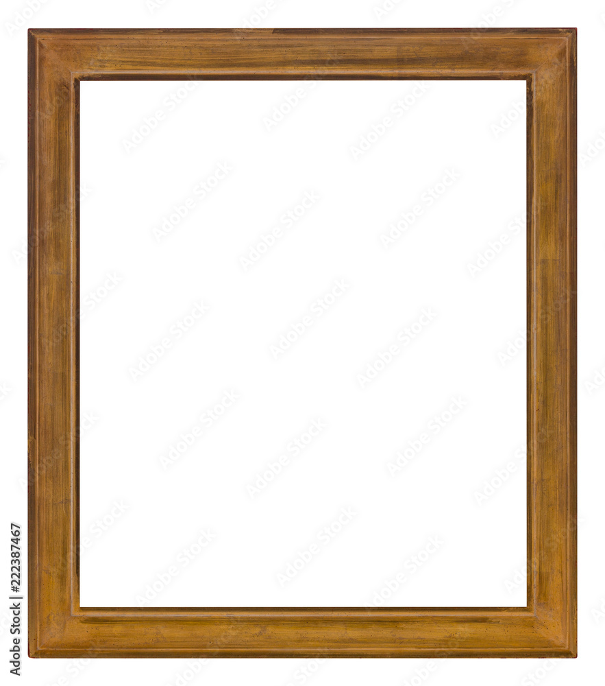 An isolated wooden frame for photos and art An isolated wooden frame for photos and art
