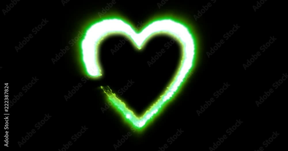 Animation of heart with alpha channel Animation of heart with alpha channel