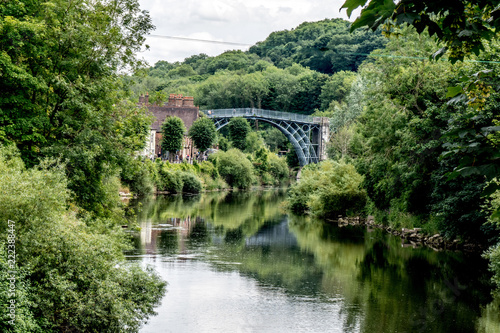 Iron Bridge on the River Severn in Shropshire, England