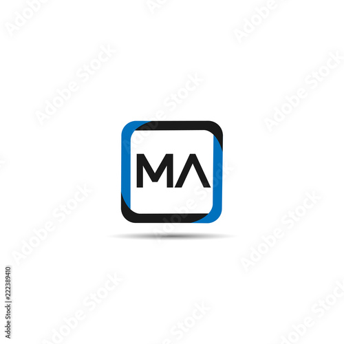 Free Download Initial Letter MA Logo Template Design - GFXLoad
