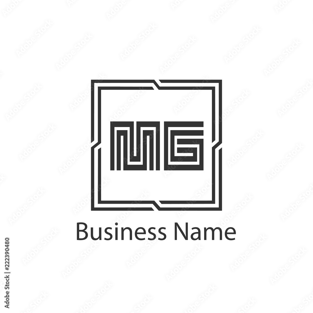 Initial Letter MG Logo Template Design Initial Letter MG Logo Template Design
