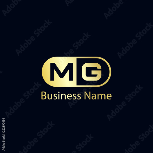 Initial Letter MG Logo Template Design