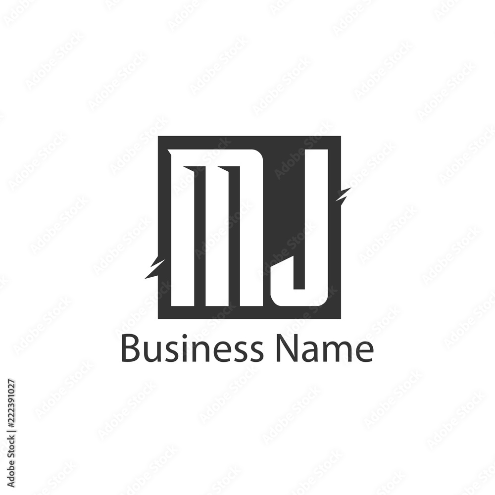 Initial Letter MJ Logo Template Design Initial Letter MJ Logo Template Design