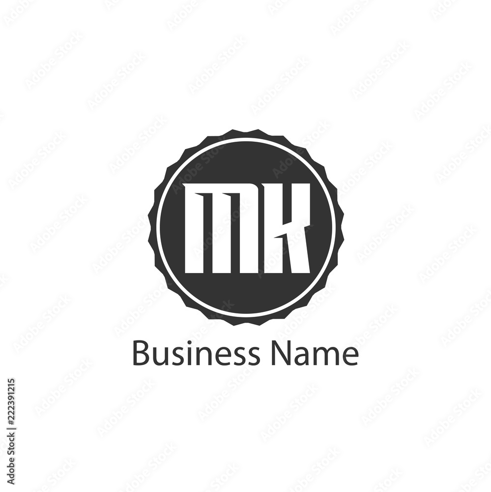 Initial Letter MK Logo Template Design Initial Letter MK Logo Template Design