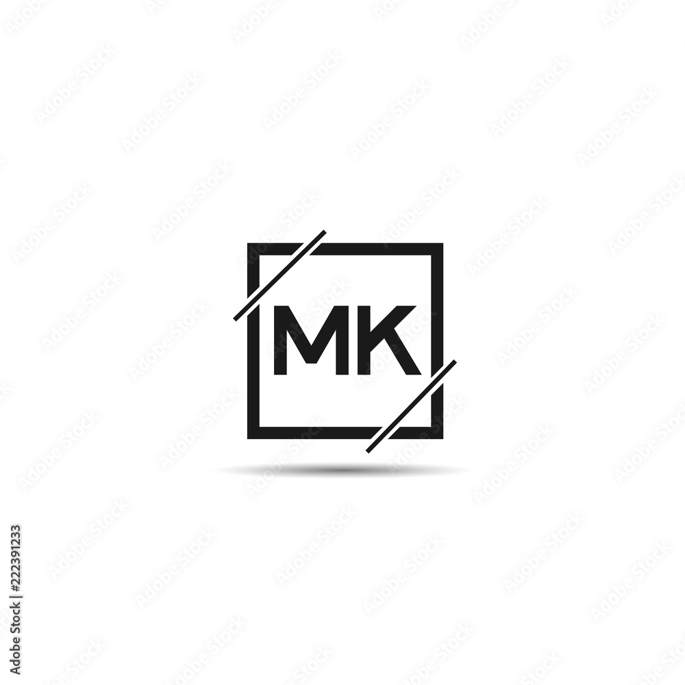 Initial Letter MK Logo Template Design Initial Letter MK Logo Template Design